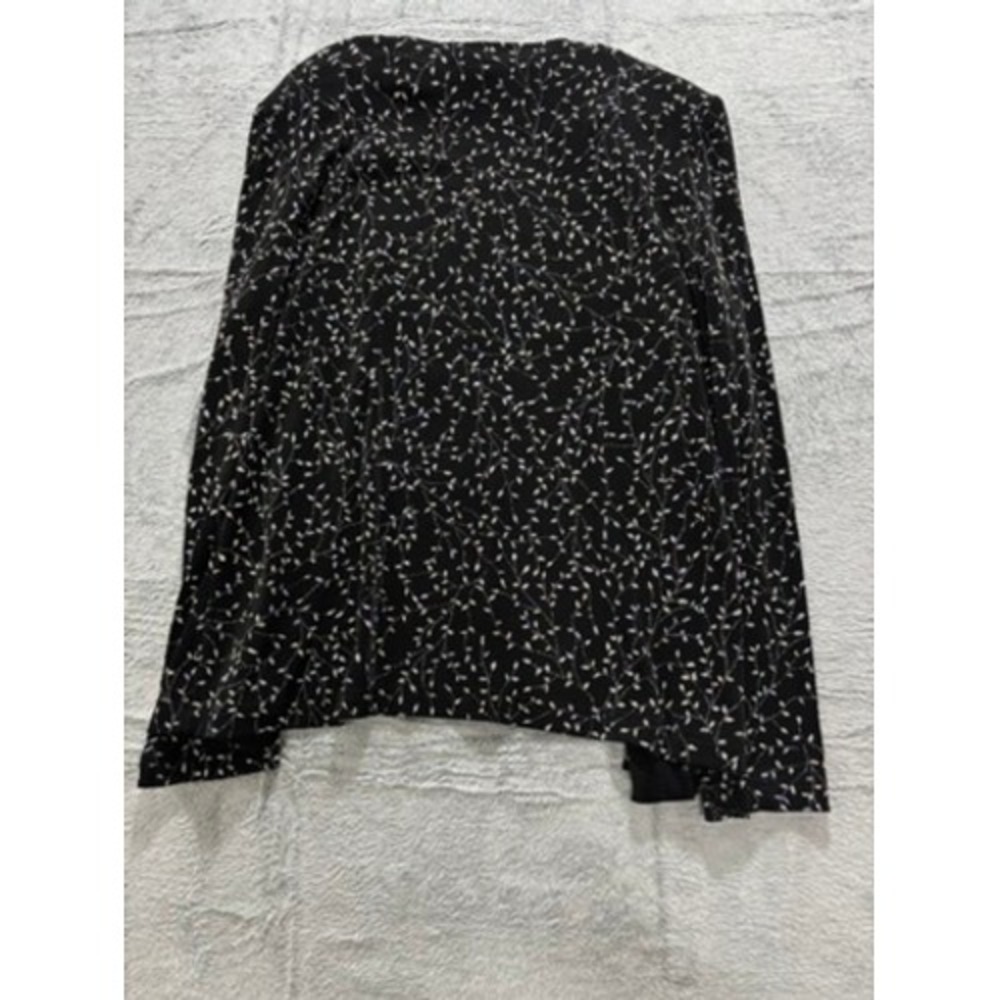 Ronni Nicole 2PC Top Set Womens M Black Beaded Tank & Sheer Cardigan Blouse